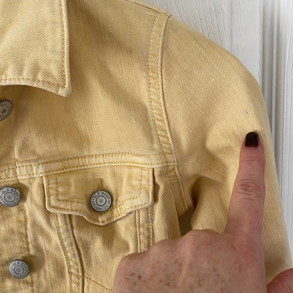 Old Navy Yellow Denim Jacket - Picture 3 of 5